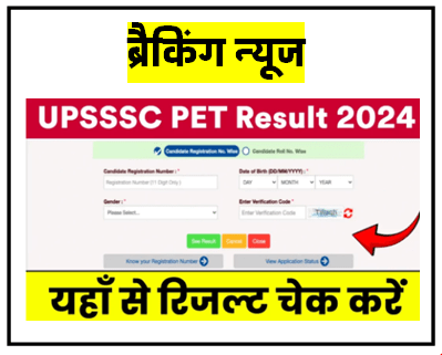 UPSSSC PET Result 2024: UP PET Result released, check here